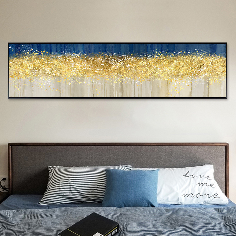 Bedroom decoration painting modern simple single living room light luxury hanging painting model room abstract painting sofa background wall painting