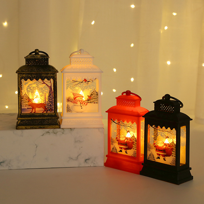 New Christmas wind lantern decorations: Santa Claus, Reindeer and snowman details Picture
