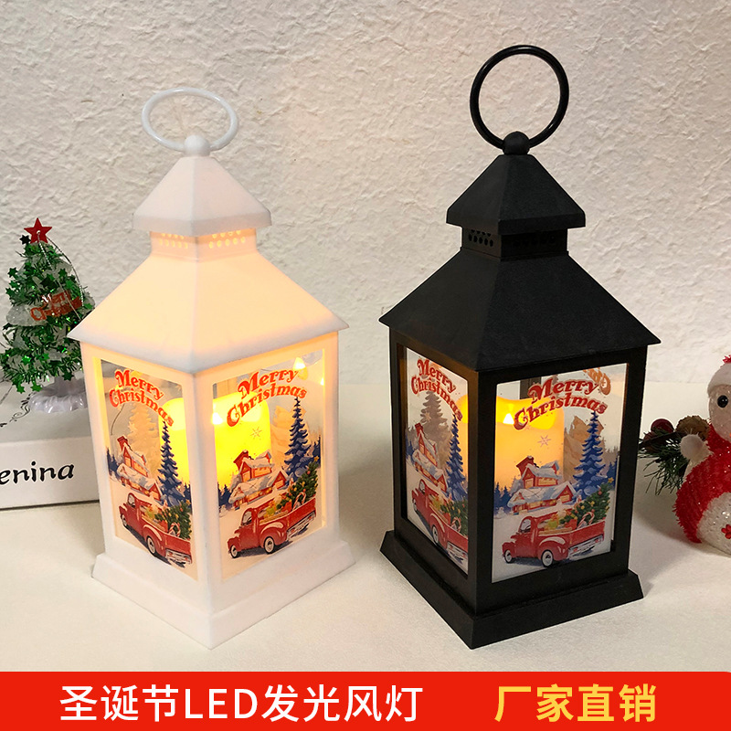 Wholesale of new Christmas wind lantern ornaments and small wind lantern pendants for Christmas arches Specification image