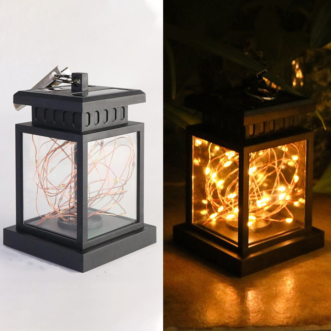 Solar-powered outdoor garden lamps, wind lamps, rainproof palace lamps details Picture