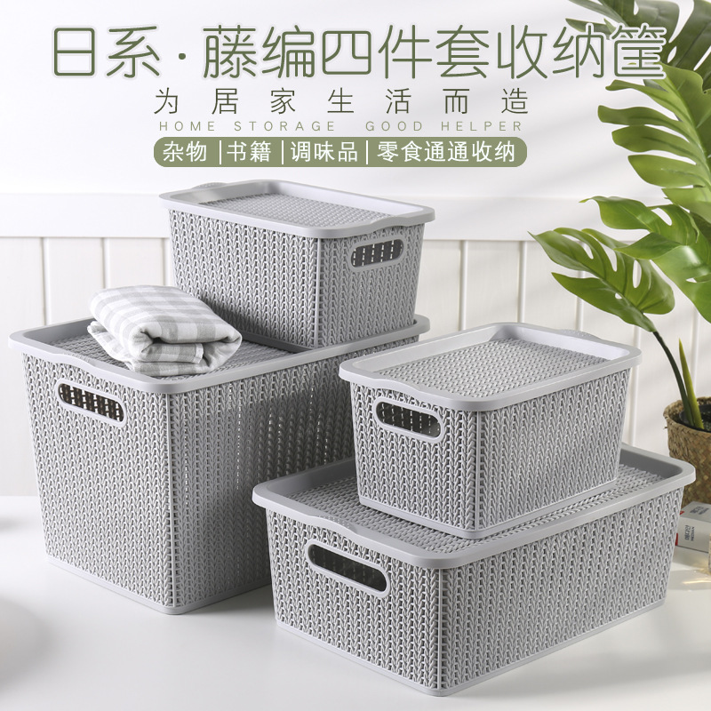 W15-2111 Creative Children's Storage Box, Large Plastic Lid Organizing Box, Kitchen Vegetable and Fruit Storage Box Factory details Picture