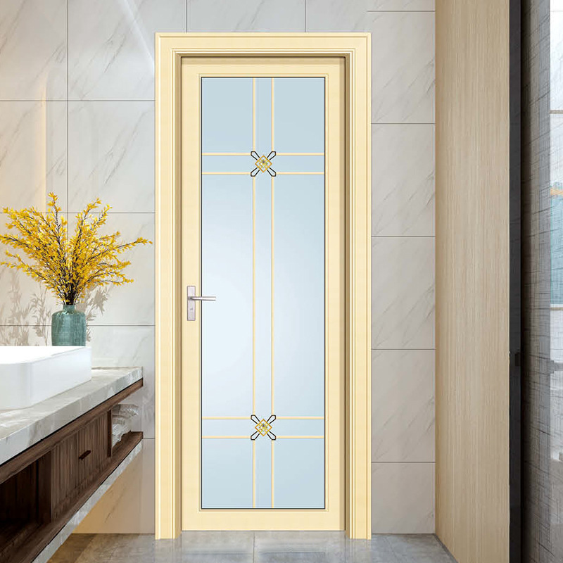 Bathroom swing door, household titanium-magnesium alloy double-layer tempered glass interior door, kitchen swing door customization Application Scenario