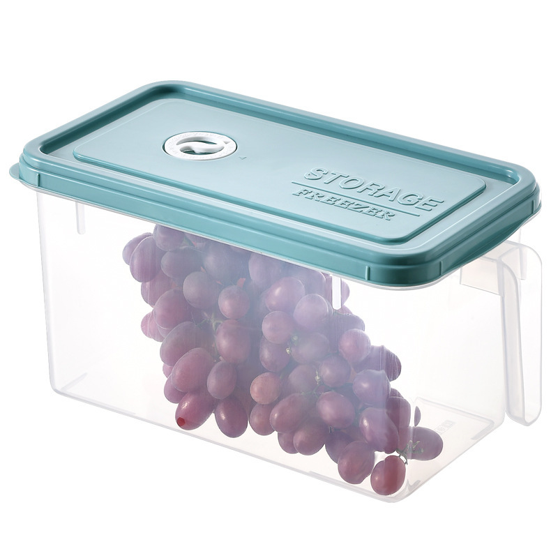 X127塑料冰箱收纳盒透明长方形抽屉鸡蛋食品冷冻储物盒密封保鲜盒详情图5