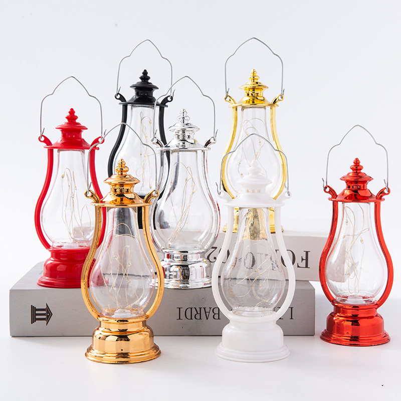 Luminous portable small horse lamp, candle lamp, creative led retro small oil lamp Item Picture