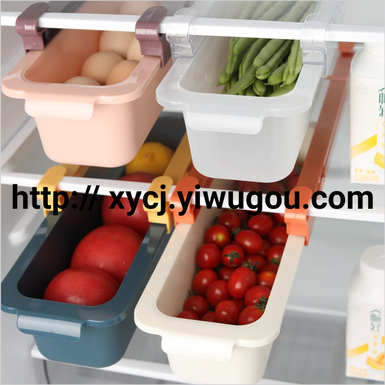 Rectangular pull-out refrigerator box, drawer-type food storage box, egg box for storage