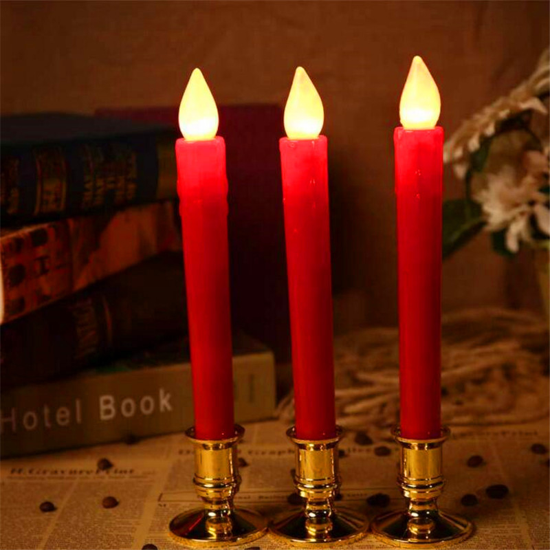 LED long pole candle, Christmas simulation tearful electronic candle lamp, long candle lamp, furniture, wedding decoration, night light Application Scenario
