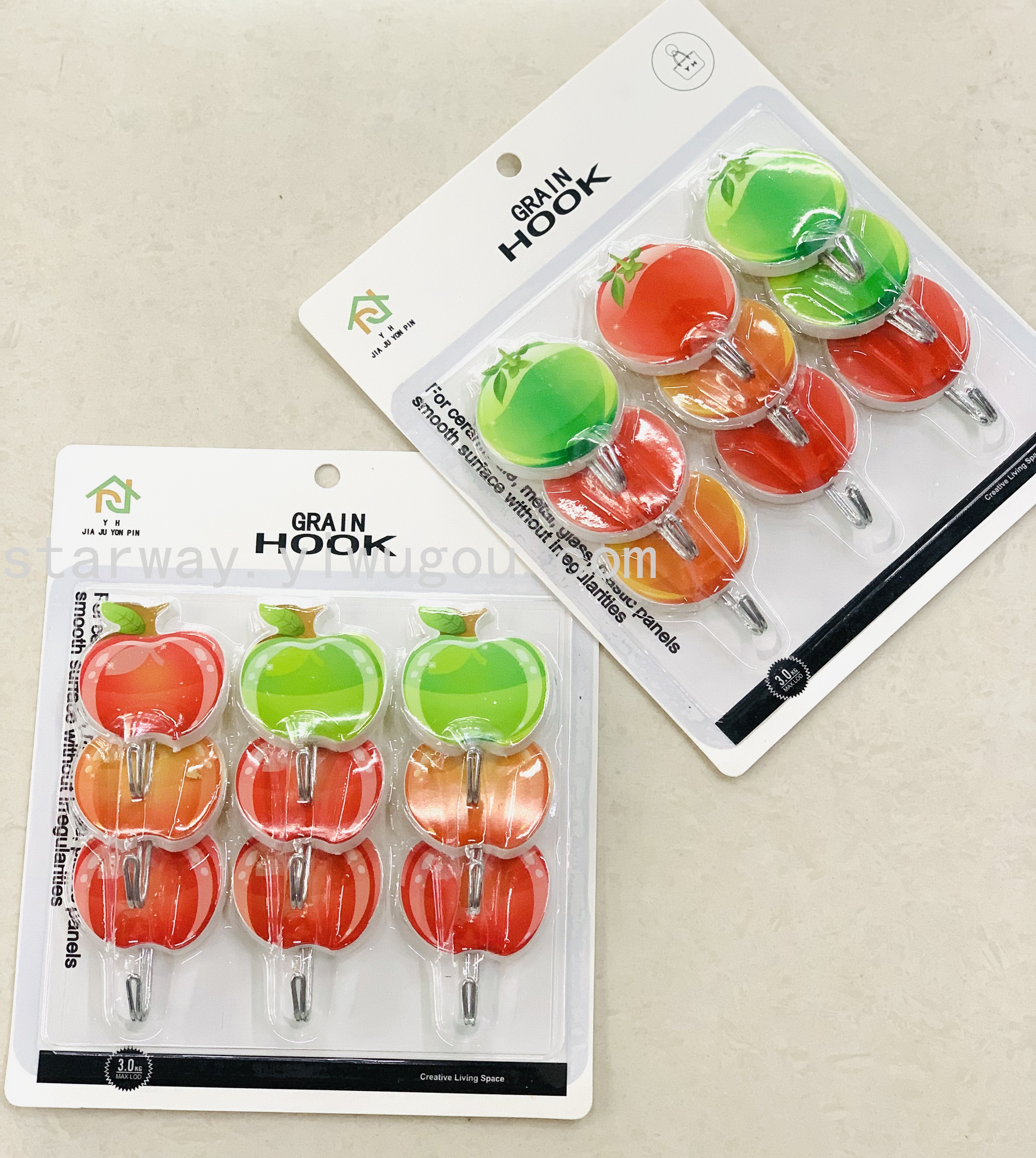 Fruit sticky hook, cartoon sticky hook, strong sticky hook, no-drilling sticky hook, convenient sticky hook, card suction sticky hook details Picture
