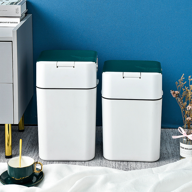 X127家用垃圾桶大号卫生间带盖房间纸篓收纳垃圾桶垃圾桶按压批发