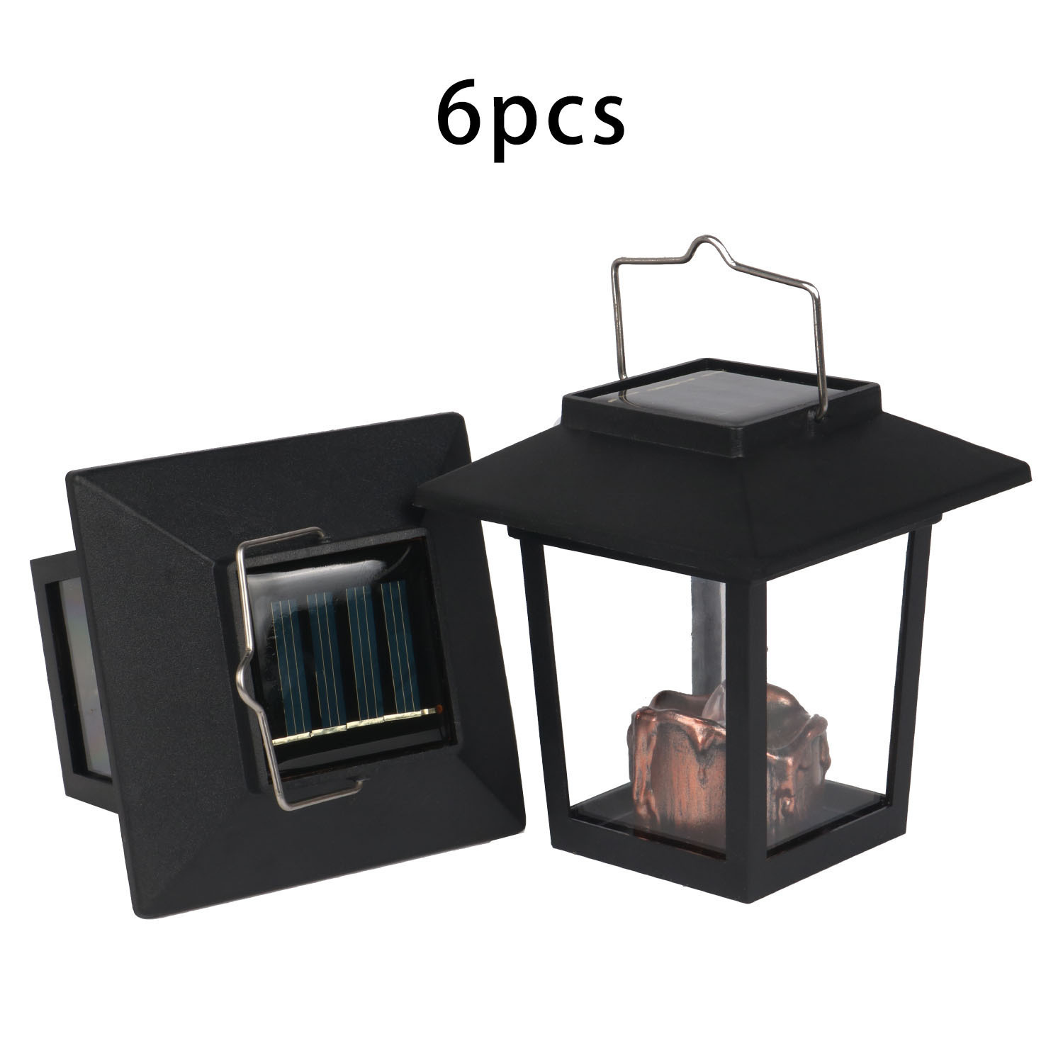 Solar-powered outdoor garden lamps, wind lamps, rainproof palace lamps Item Picture