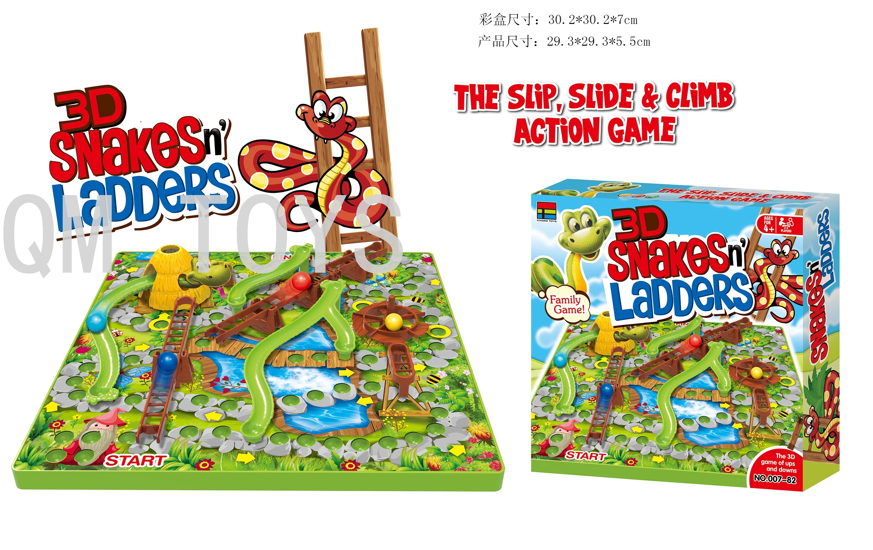 Children's puzzle board game 3D snake checker square game Burst balloon BINGO mouse cake game