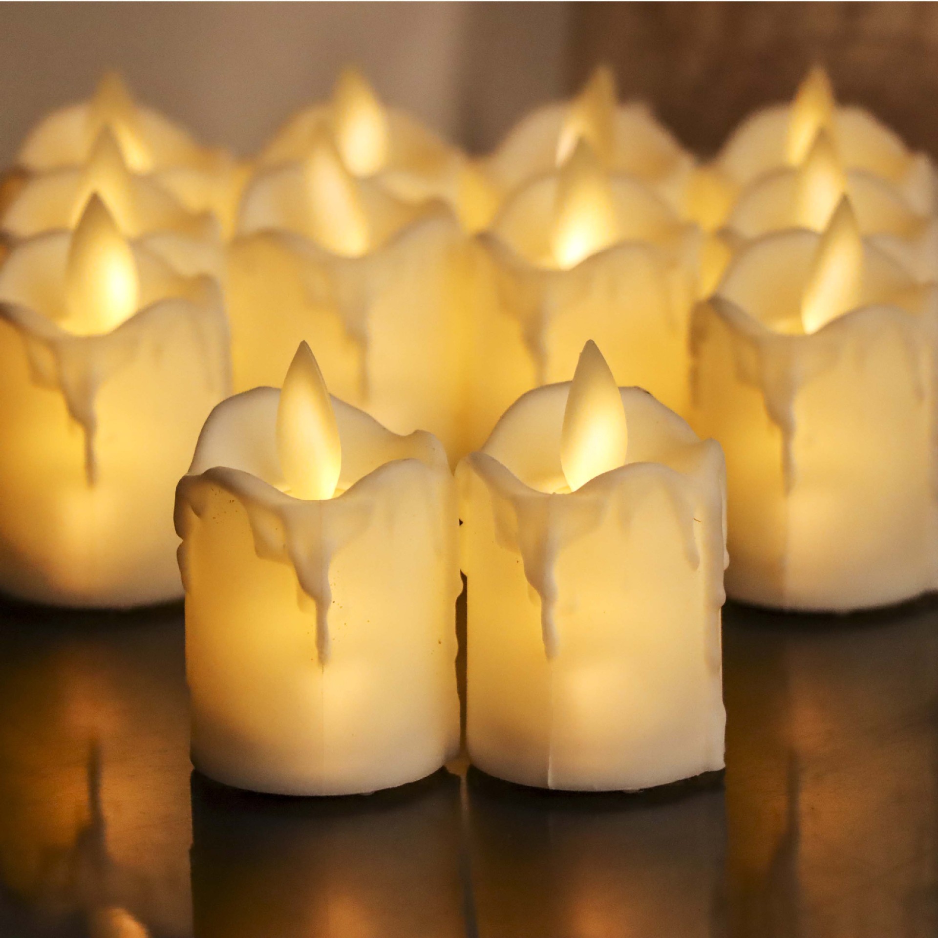 CR2032流泪摇摆led蜡烛灯圣诞节装饰家电子茶蜡candle