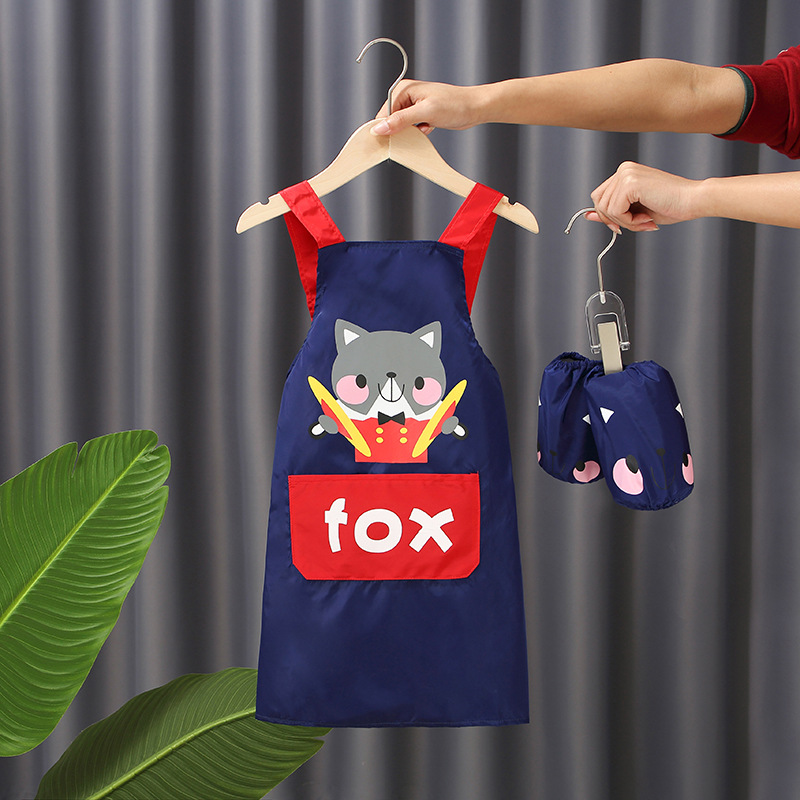 Baby apron, waterproof, boys' and children's drawing coverings, dirt-proof painting clothes, girls' reversible dressing, specially designed for art students Item Picture