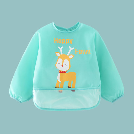 Full-body waterproof coverings, baby reversible coverings, children reversible coverings, infant and toddler eating clothes, drawing coverings Application Scenario