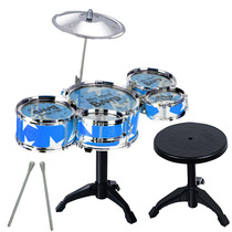 Children simulation drum set five drum music toys drum percussion toys stand wholesale