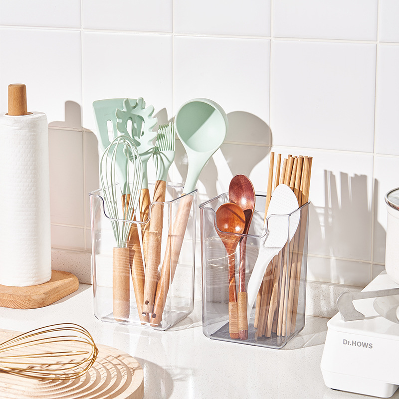 W15-A69-72 Kitchen wall-mounted trash can, transparent PET cabinet door, hanging storage box for small items on the desktop Specification image
