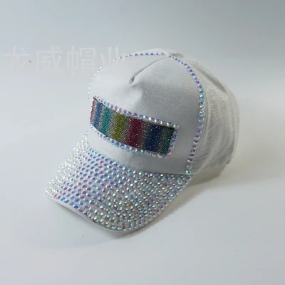 Poly-cotton men's and women's baseball caps can be drilled with adjustable outdoor UV shading line sports caps thumbnail
