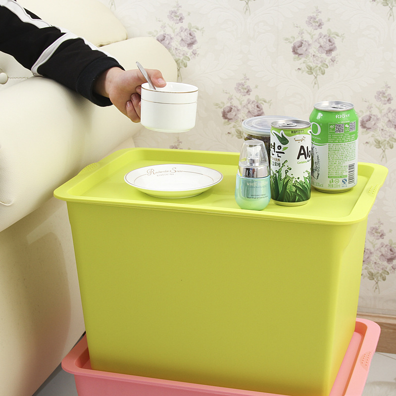 W15-2015 Kitchen covered plastic storage Large Sundries Multi-color storage Box Children's storage and organization Box manufacturer Item Picture