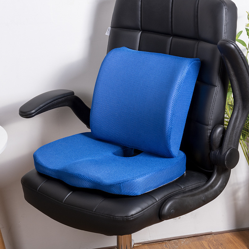 Summer breathable air fiber memory foam seat cushion, office chair cushion, floor cushion, buttock cushion, hemorrhoid cushion details Picture