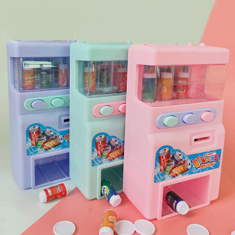 Coin-operated automatic beverage Vending Machine Toy Puzzle vending machine set