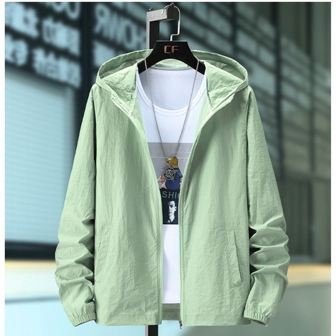 6XL plus-size sun-protective jacket, thin coat, men's Korean style trendy student plus-size jacket, outdoor top Specification image