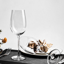 出口礼盒装白葡萄酒杯高脚透明单只酒杯子套装大号玻璃红酒杯