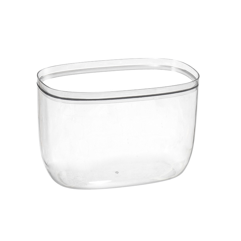 W15-A46 Large covered kitchen rice bucket transparent PET sealed dust-proof and insect-proof storage box for kitchen clutter organization Item Picture