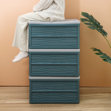 W15-2435塑料可折叠箱整理箱学生书箱家用衣柜收纳衣服收纳盒批发