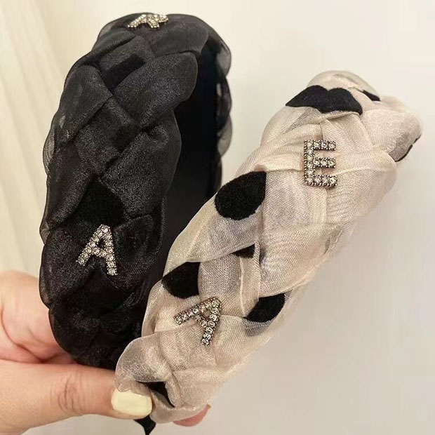 Pudding Station Accessories Network: Yarn Chain, twist, organza hair band, rhinestone, high headband, lace headwear Specification image
