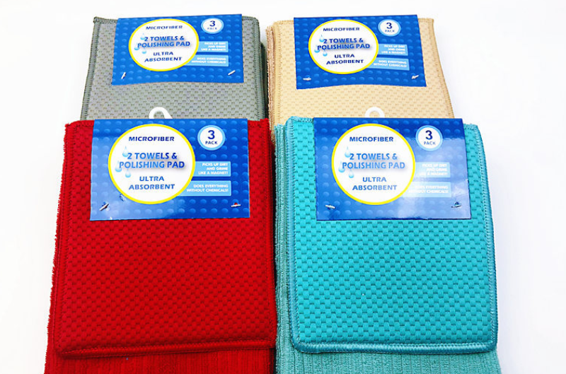 Superfine fiber chess piece cloth checkered drying pad, striped towel, kitchen cleaning daily necessities details Picture