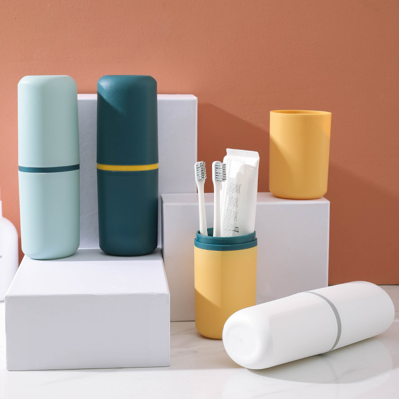 Y176-800 Simple home travel toiletry Cup, Tooth bucket, toothbrush, toothpaste storage box, dental kit box portable set details Picture
