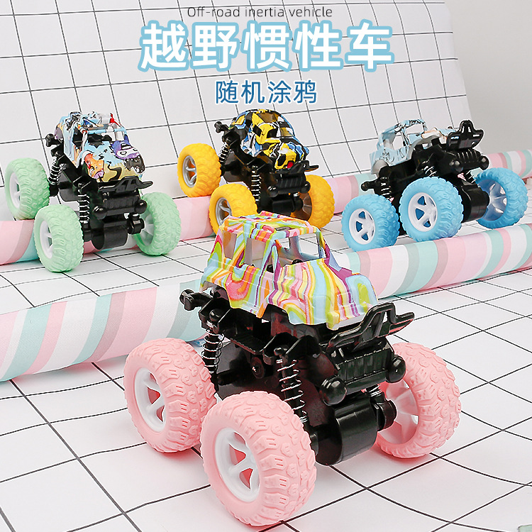 Wholesale of children's small toy cars in large quantities, four-wheel drive mini inertial off-road boys' cars, stunt cars, and street stall wholesale full figure