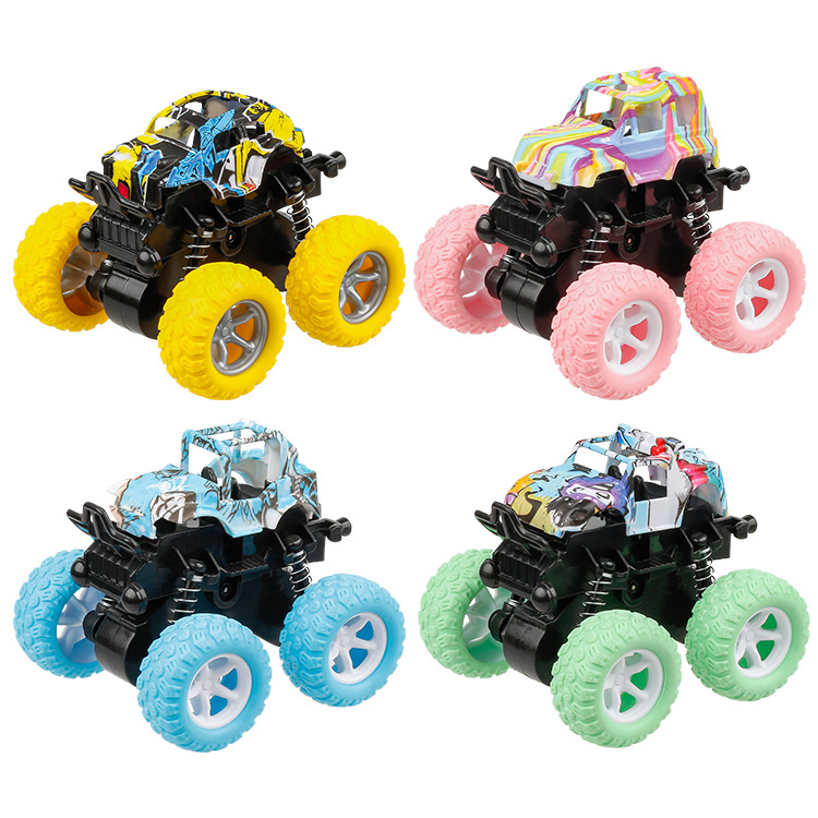 Wholesale of children's small toy cars in large quantities, four-wheel drive mini inertial off-road boys' cars, stunt cars, and street stall wholesale Item Picture