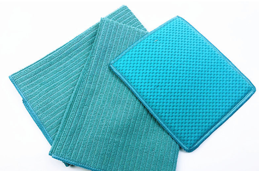 Superfine fiber chess piece cloth checkered drying pad, striped towel, kitchen cleaning daily necessities Specification image