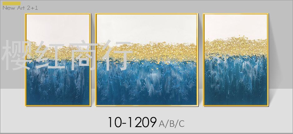 Modern abstract oil painting decorative painting, living room sofa background decorative painting thumbnail