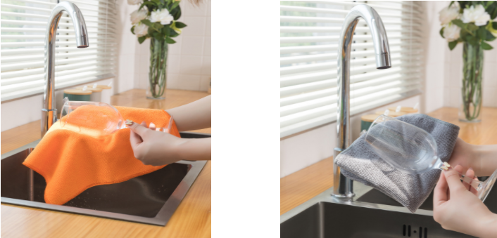 Cross-border e-commerce best-selling home cleaning cloths, 50 ultra-fine fiber dishcloths, super soft, absorbent and non-shedding Application Scenario