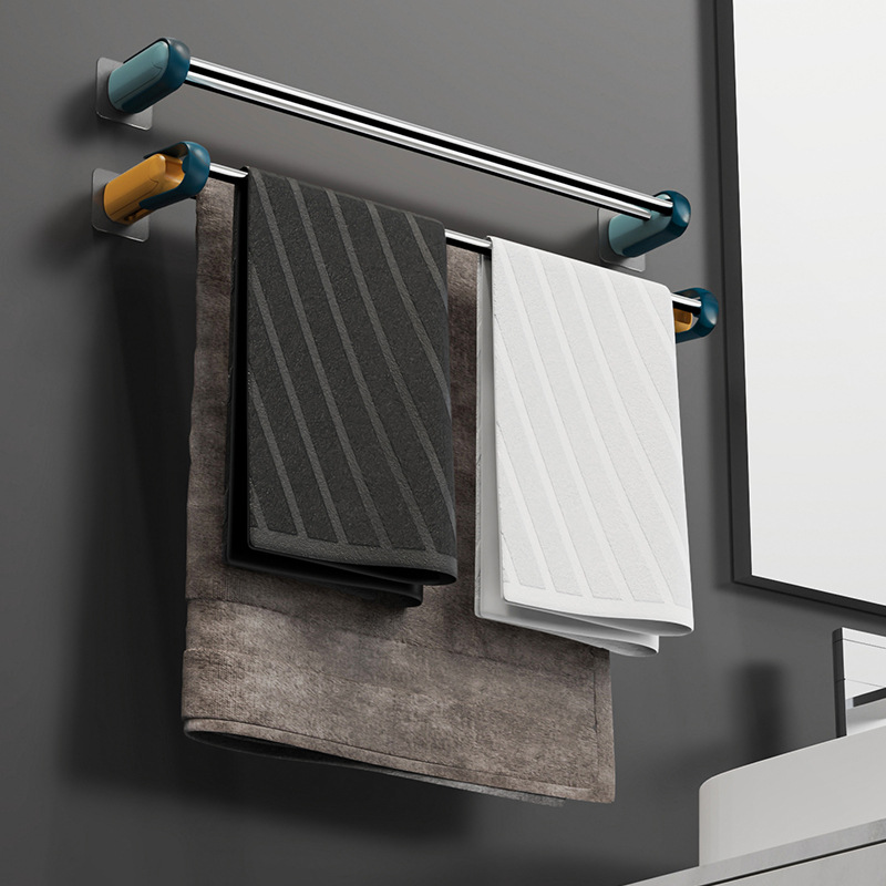 Y176-061 Non-perforated towel, bathroom bath towel rack hook, bathroom single towel pole, toilet wall hanging item details Picture
