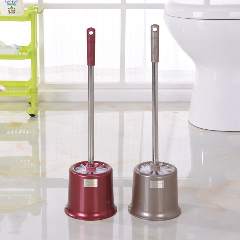 F14-2233 Toilet brush cleaning products, stainless steel base cleaning brush set, factory direct sale