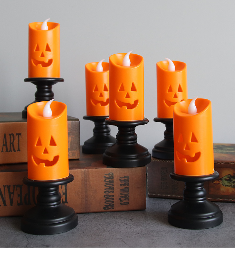 Halloween candles Pumpkin lanterns details Picture