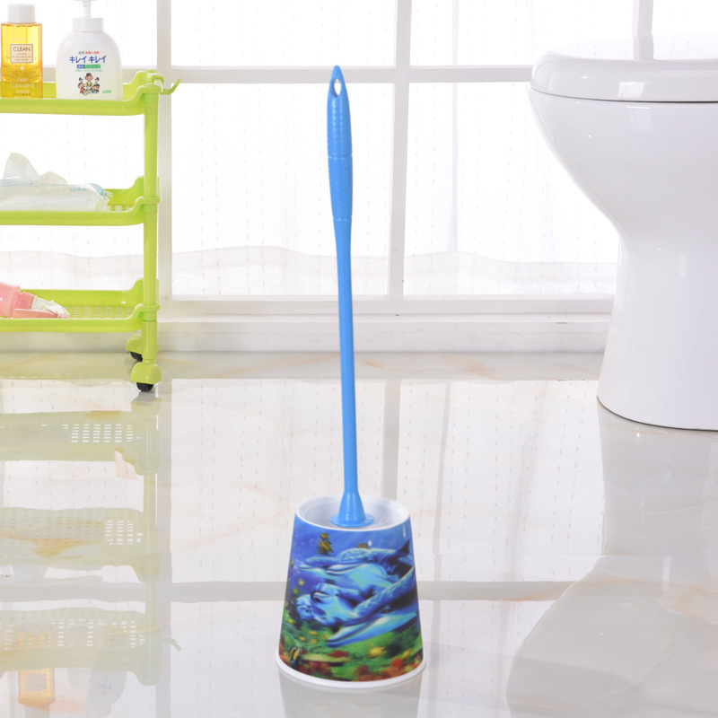 F14-2033 Toilet Brush Practical Cleaning Products, Extended handle brush with Base, bathroom cleaning brush set