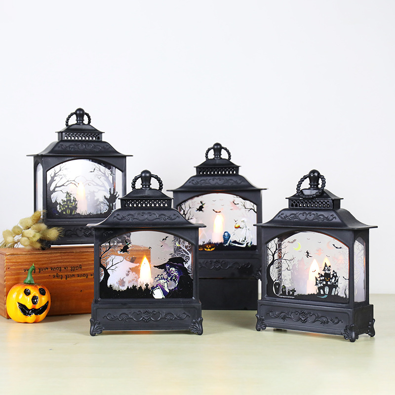Factory direct sales of new Halloween wind lanterns and candles Specification image