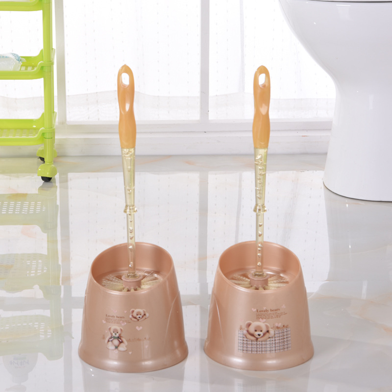 F14-2011马桶刷厂家直销动物小熊带底座淘宝热销卫生间清洁刷