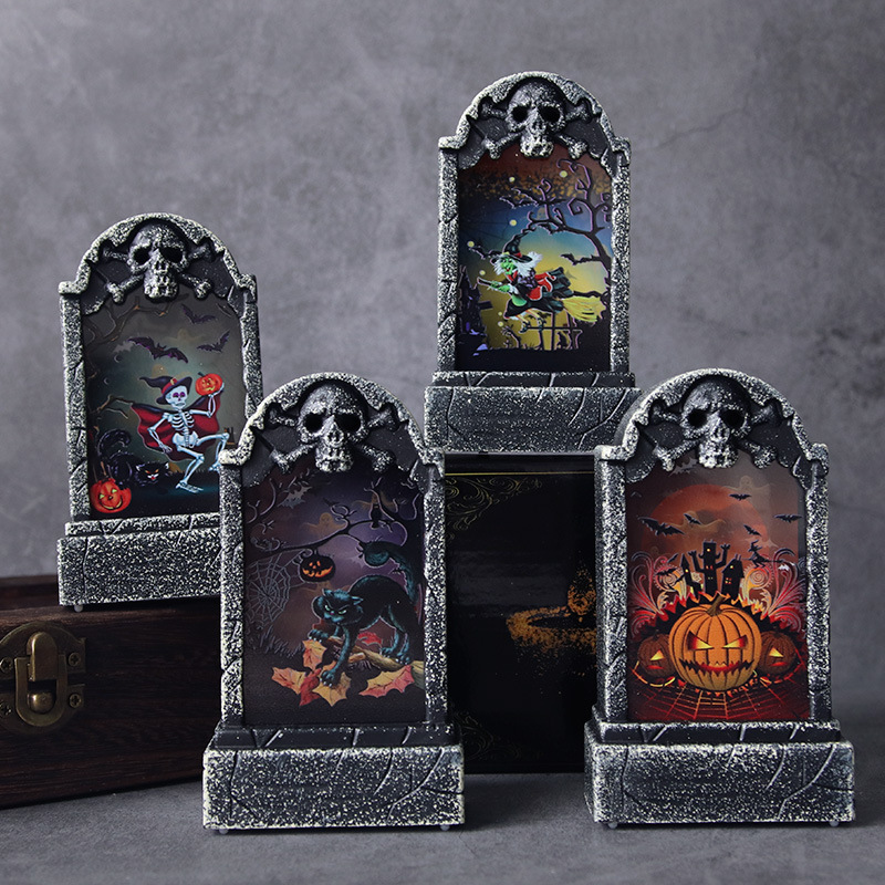 For the Ghost Festival, decorate the atmosphere of the haunted house and set up props like charcoal fire