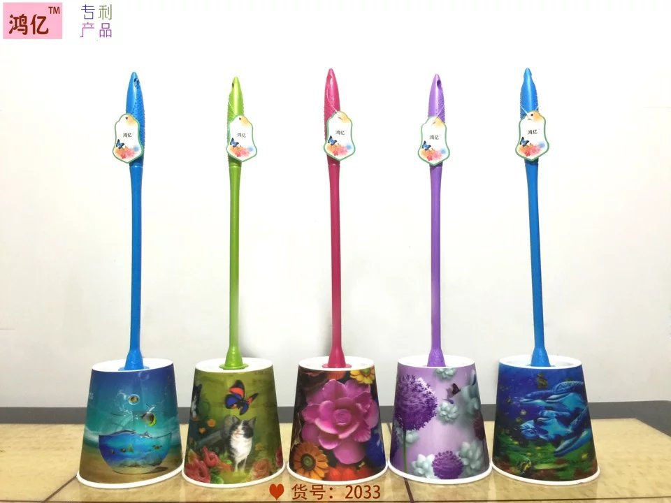 F14-2033 Toilet Brush Cleaning set Sanitary brush Cleaning brush Hot brush 3D flower film injection molding dust brush