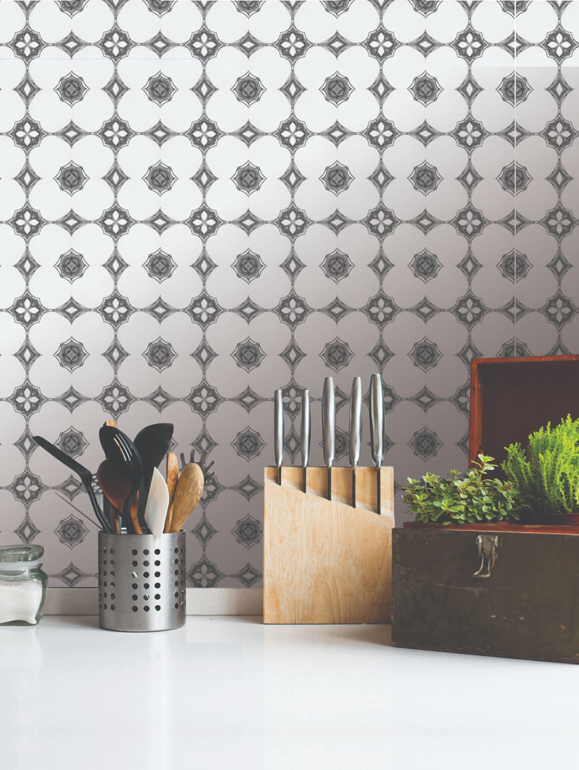 自粘墙地贴防水防油厨房贴纸墙贴自粘装饰贴墙纸瓷砖贴