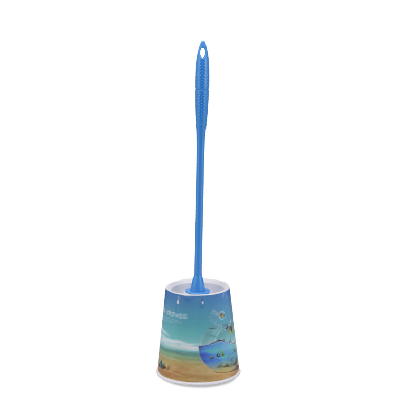 F14-2033 Toilet Brush Practical Cleaning Products, Extended handle brush with Base, bathroom cleaning brush set Item Picture