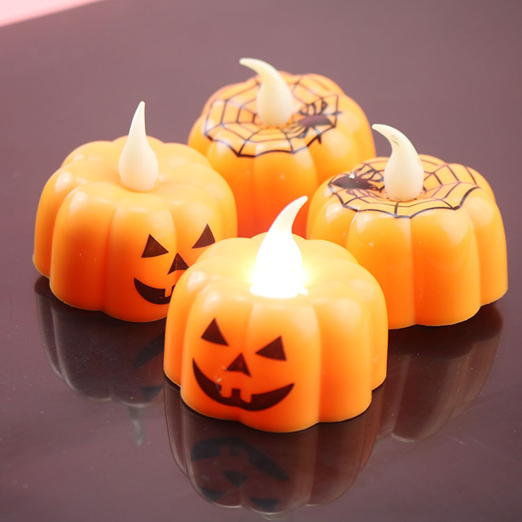 Halloween jack-o '-lantern Halloween decoration props luminous night light candle wind lamp thumbnail