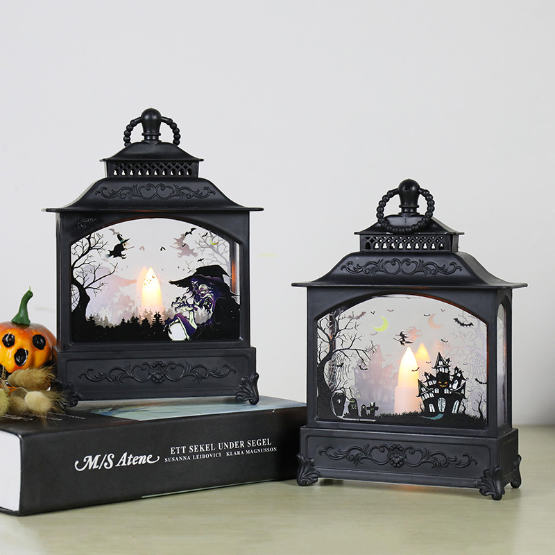 Factory direct sales of new Halloween wind lanterns and candles details Picture