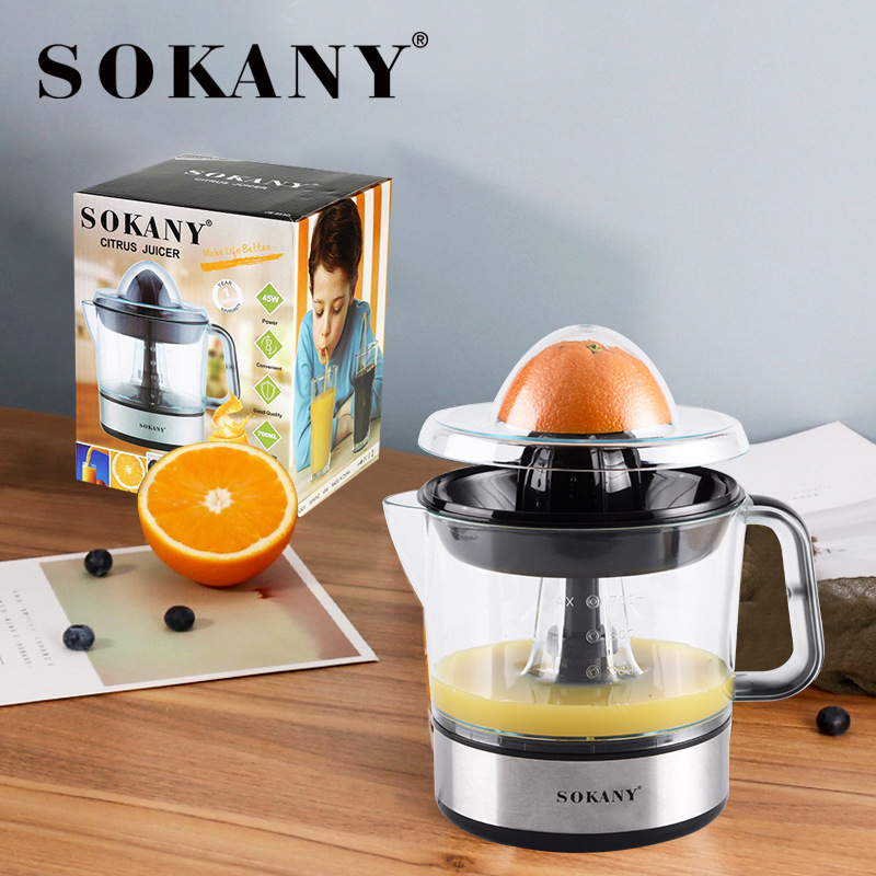 SOKANY623D家用电动榨汁机榨汁分离机 橙汁机 柠檬橙子榨汁机