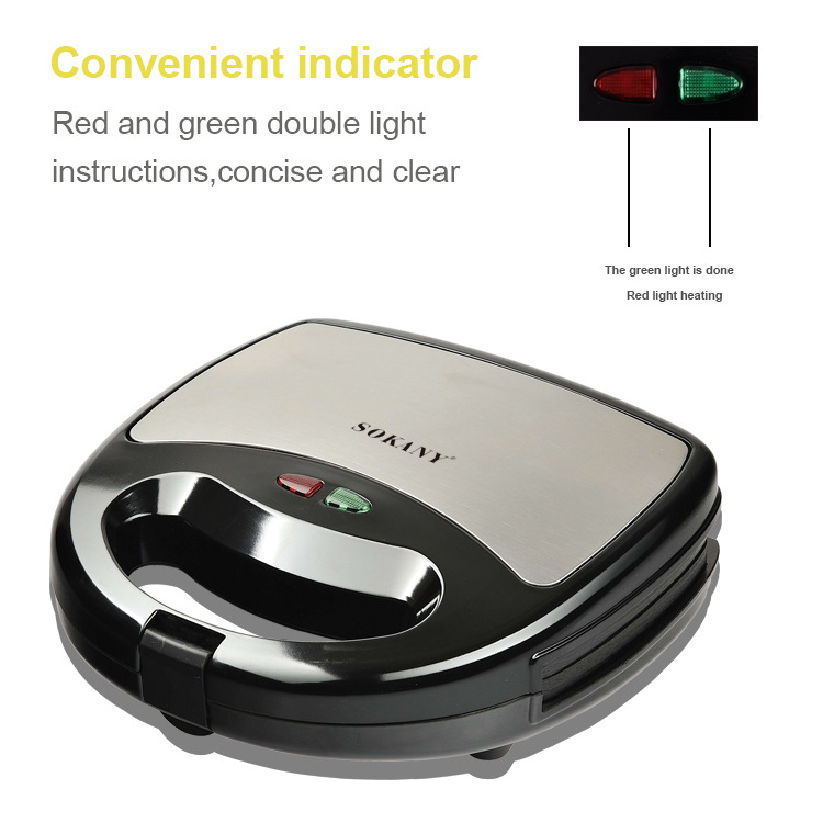 Cross-border SOKANY118 Home Sandwich Breakfast Machine, Light Food machine, waffle Machine, multi-functional Toast toaster Item Picture