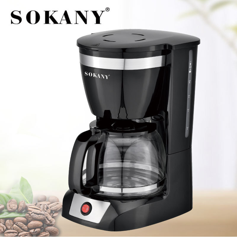 Cross-border SOKANY108s coffee machine, household automatic Americano drip steam coffee machine for brewing tea